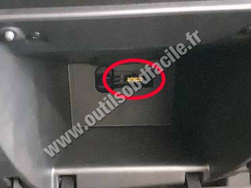 Dacia Spring - OBD socket