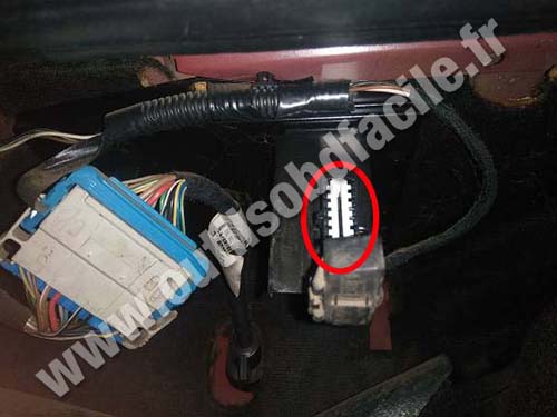 Fiat Panda - OBD socket