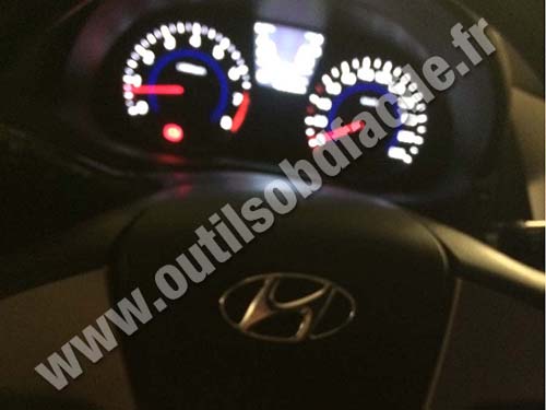 Hyundai Accent Dashboard