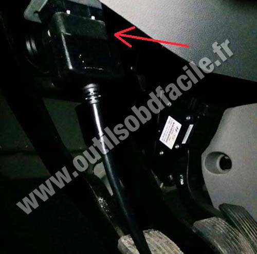 Kia Carens OBD2 socket