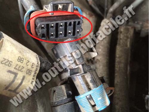 Opel Senator - Diagnostic connector