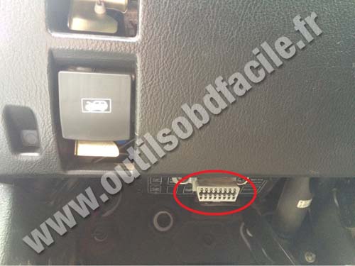 Ssangyon Rexton Y200 OBD II port